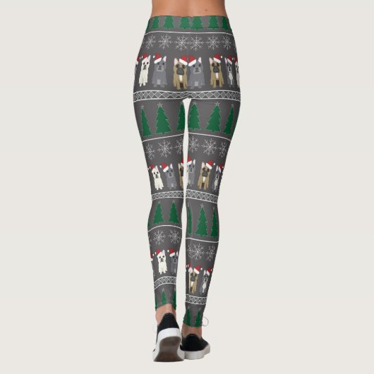 Leggings Christmas Snowflakes, Santa Dog, Tree (Dos)