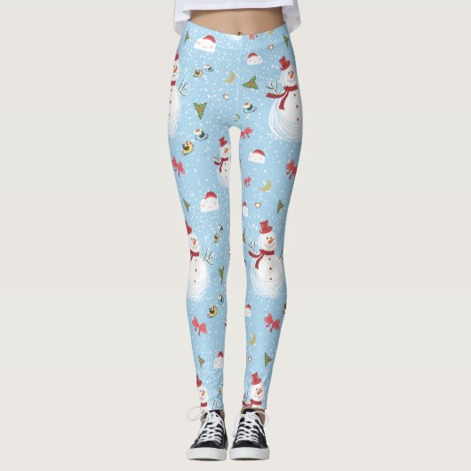 Leggings Christmas Snowman (Devant)