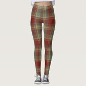 Leggings Christmas Tartan Brick Red Green ID1141A (Devant)