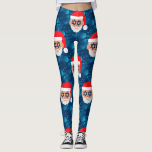 Leggings christmukkah père Noël emoji