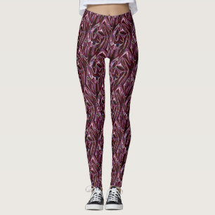 Leggings chrome bordeaux