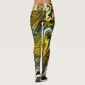 Leggings Chrome Or Métallisé Argent Cool (Dos)