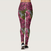 Leggings Chrysanthème rose (Dos)