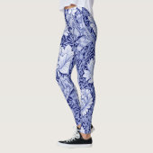 Leggings Chrysanthemum Blue, William Morris (Gauche)