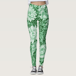 Leggings Chrysanthemum Green, William Morris