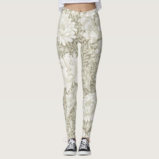 Leggings Chrysanthemum Ivory, William Morris (Devant)