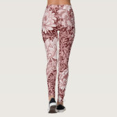 Leggings Chrysanthemum Maroon, William Morris (Dos)
