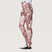 Leggings Chrysanthemum Maroon, William Morris (Gauche)