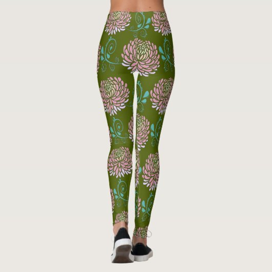 Leggings chrysanthemums swirls (Dos)