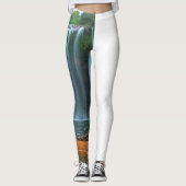LEGGINGS CHUTE D'EAU DE FLEURS JAUNES (Devant)