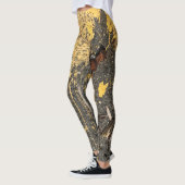 Leggings Chutes jaunes de peinture et de fer (Gauche)