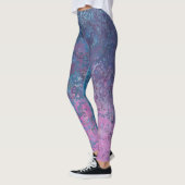 Leggings Ciel à Dusk Alcohol Ink Abstrait (Gauche)
