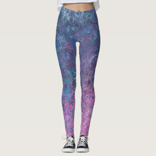 Leggings Ciel à Dusk Alcohol Ink Abstrait