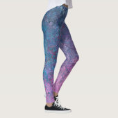 Leggings Ciel à Dusk Alcohol Ink Abstrait (Droite)