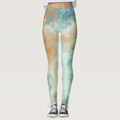 Leggings Ciel bleu doré (Devant)