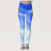 Leggings Ciel bleu dramatique (Devant)