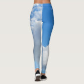 Leggings Ciel bleu et nuages (Dos)