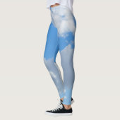 Leggings Ciel bleu et nuages (Gauche)