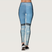 Leggings ciel bleu (fenêtre de l'aéroport) (Dos)