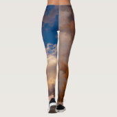 Leggings CIEL BLEU IMPRIMÉ de guêtres AVEC des NUAGES (Dos)