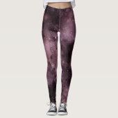 Leggings Ciel céleste aquarelle violet (Devant)