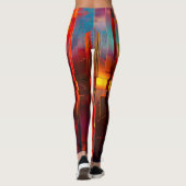 Leggings Ciel céleste métallique (Dos)