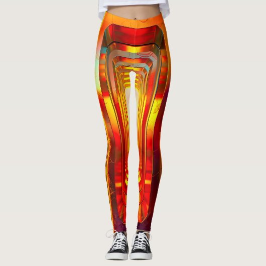 Leggings Ciel céleste métallique (Devant)