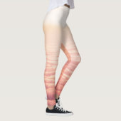 Leggings Ciel de nuages fluffés rose orange (Droite)
