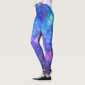 Leggings Ciel de nuit de l'aquarelle de Galaxy. (Gauche)