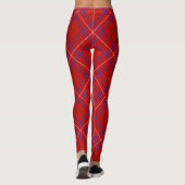 Leggings Cimier Rose de clan sur Tartan (Dos)