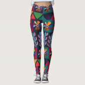 Leggings Cinco De Mayo Motif mexicain d'art (Devant)