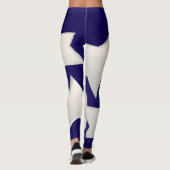 Leggings Cinq étoiles blanches (Dos)