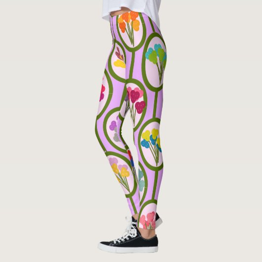 Leggings Circles of Flowers (Gauche)