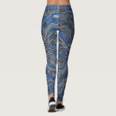 Leggings Circuit électronique de schéma de carte mère détai (Dos)