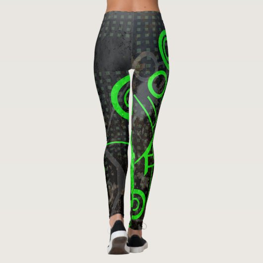 Leggings Circuit vert (Dos)