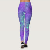 Leggings Circuits de bonbons - bleu baie : (Dos)