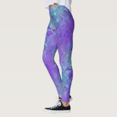 Leggings Circuits de bonbons - bleu baie : (Gauche)