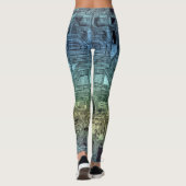 Leggings circuits de bonbons - citron vert : (Dos)