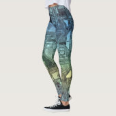 Leggings circuits de bonbons - citron vert : (Gauche)