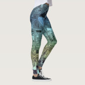 Leggings circuits de bonbons - citron vert : (Droite)