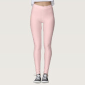 Leggings Citation d'amour Romantique Kiss rose (Devant)