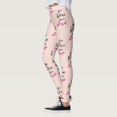 Leggings Citation de mème Positive Future Hot Yoga (Gauche)