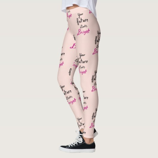 Leggings Citation de mème Positive Future Hot Yoga (Gauche)