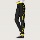 Leggings Citation de script de maman de chat amateur de per (Gauche)