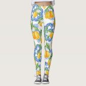Leggings Citron côte italienne grecque mignonne (Devant)
