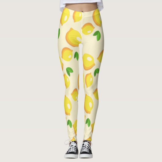 Leggings Citron jaune frais (Devant)