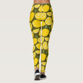 Leggings Citron Jaune Moderne Amusant mignon (Dos)
