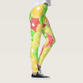 Leggings Citron, orange, pamplemousse et tranches de citron (Droite)