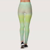 Leggings ~ citron pâle et vert (Dos)