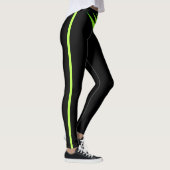 Leggings Citron vert triple Boomerang sur noir (Droite)
